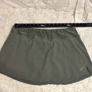 Olive green A-Line Mini Skirt for Athletic Occasions